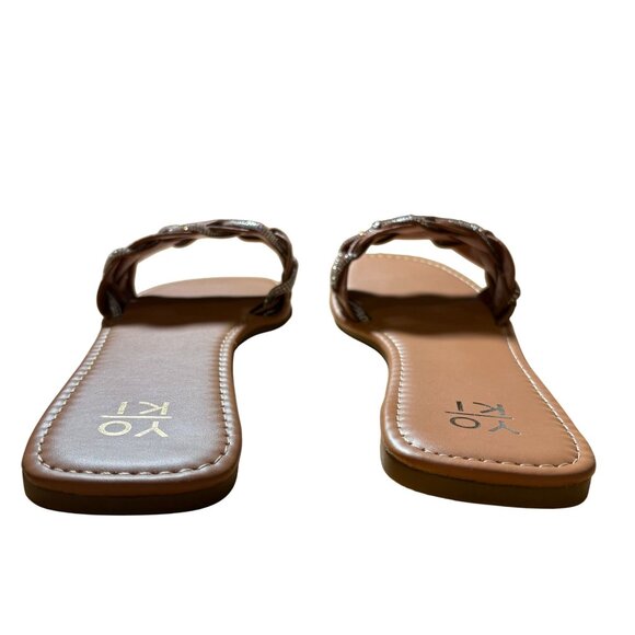 Yoki Alabama 20 Flat Sandals Rust Size 10 New in box - Picture 9 of 10